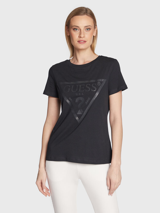 Guess Guess Camiseta Adele V2YI07 K8HM0 Negro Regular Fit