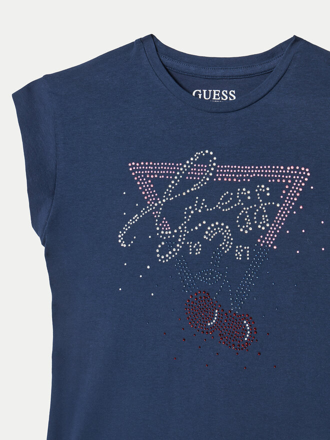 Guess Guess Marškinėliai J5GI01 K6YW4 Tamsiai mėlyna Boxy Fit