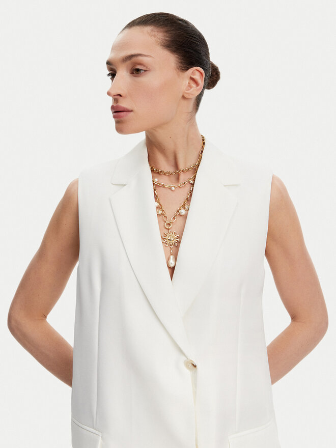 Guess Náhrdelník Guess JUBN05 086JW Zlatá
