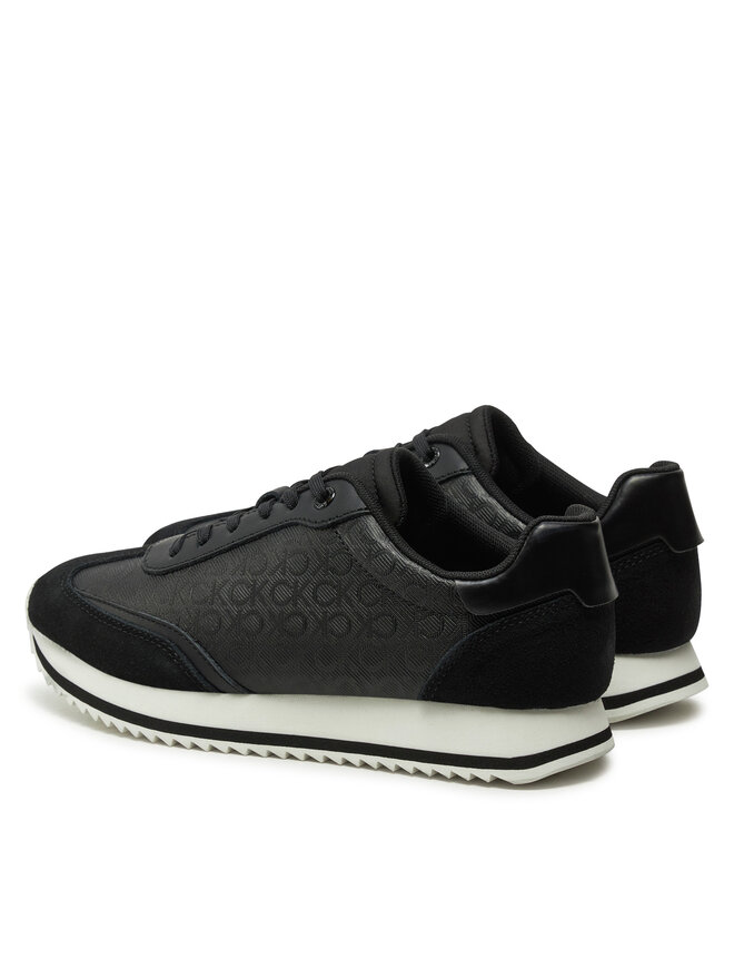 Calvin Klein Sneakersy Calvin Klein Runner Lace Up - Mono Mix HW0HW02294 Czarny