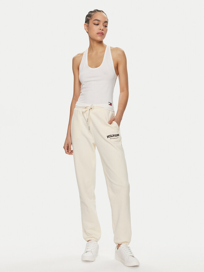 Tommy Hilfiger Tommy Hilfiger Набір 2 топів UW0UW05014 Білий Slim Fit
