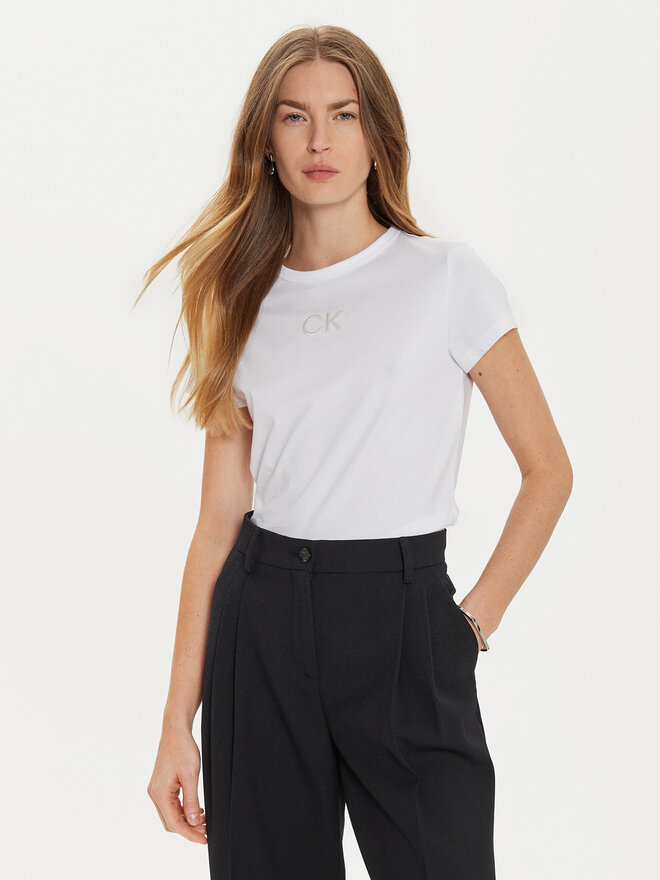 Calvin Klein Calvin Klein T-Shirt K20K207974 Λευκό Regular Fit