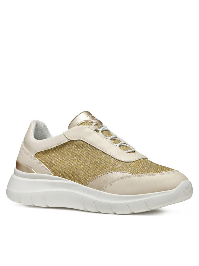 Geox Sneakersy Geox D Plummery D55YNA 0LYBC C2L1S Złoty