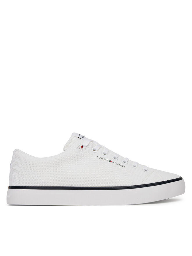Tommy Hilfiger Sneakers aus Stoff Tommy Hilfiger Hi Vulc Core Low Ii Mesh FM0FM05513 Weiß