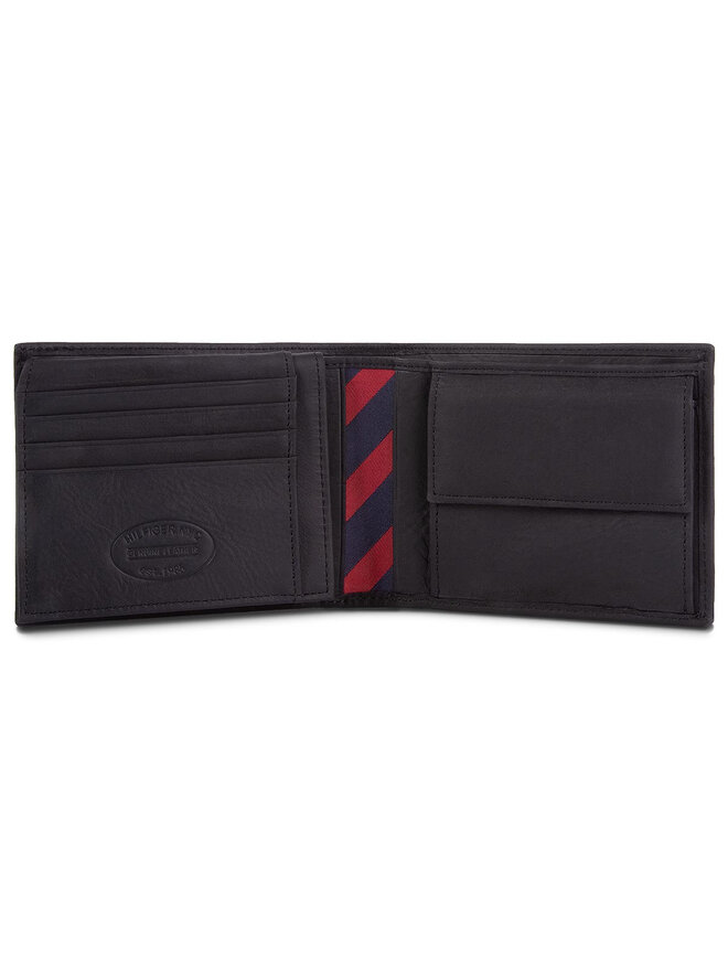 Tommy Hilfiger Velká pánská peněženka Tommy Hilfiger Johnson Cc Flap And Coin Pocket AM0AM00660/82566 Černá