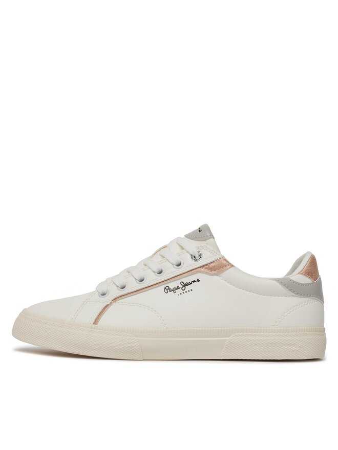 Pepe Jeans Sneakersy Pepe Jeans Kenton Mix W PLS31560 Bílá