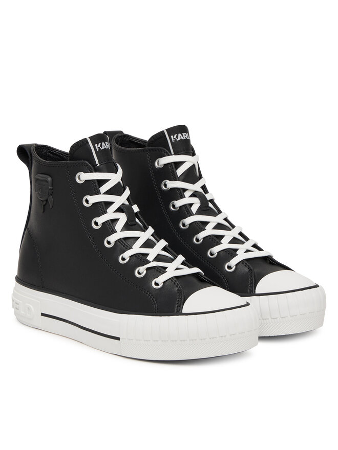 KARL LAGERFELD Sneakers aus Stoff KARL LAGERFELD Kampus Max KL60456 Schwarz