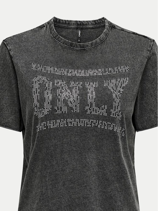 ONLY ONLY T-Shirt Lucy 15332190 Μαύρο Regular Fit