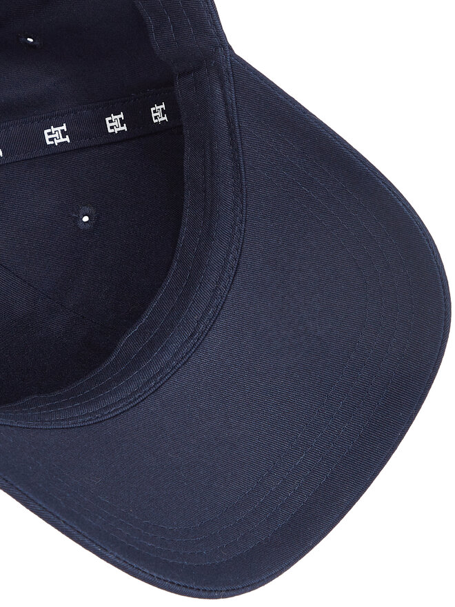 Tommy Hilfiger Czapka z daszkiem Tommy Hilfiger Elevated Chic Cap AW0AW17128 Granatowy