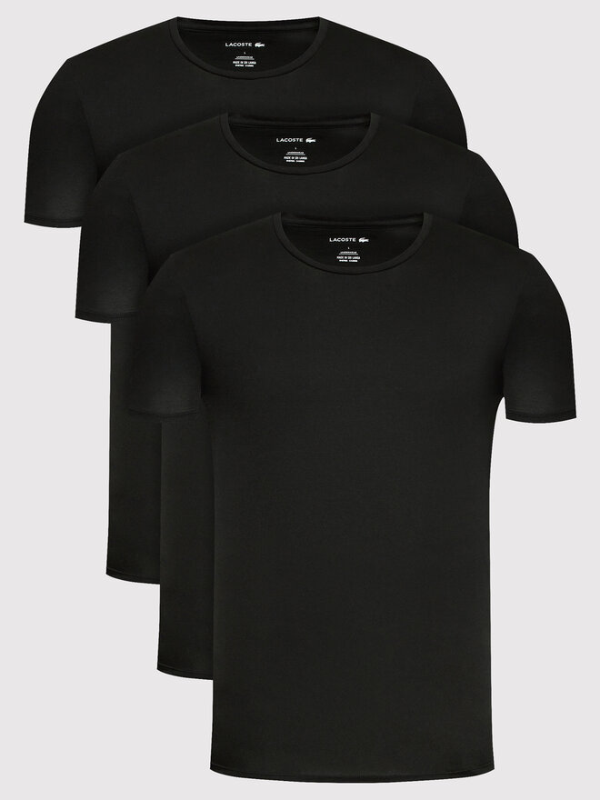 Lacoste Lacoste 3 db póló TH3321 Fekete Slim Fit
