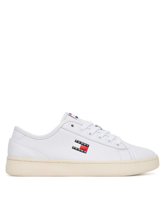 Tommy Jeans Sneakers aus Stoff Tommy Jeans Tjw Lightweight Court EN0EN02875 Weiß