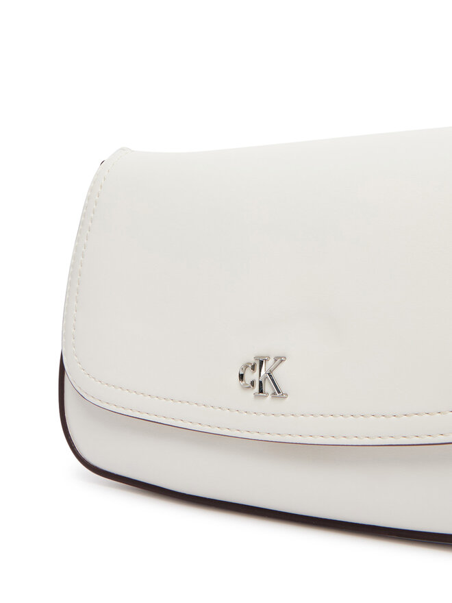 Calvin Klein Handtasche Calvin Klein Ck Flap Camera Bag LV04F3421G Weiß