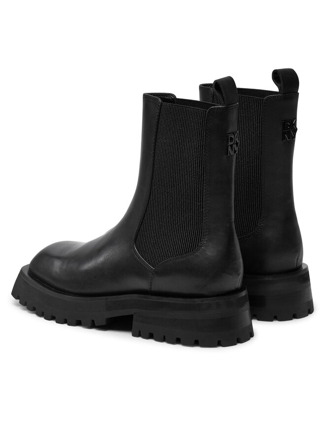 DKNY Kotníková obuv s elastickým prvkem DKNY Rianne Chelsea K3471540 Černá