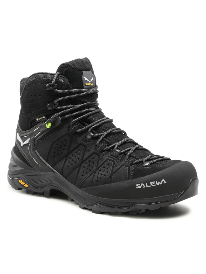 Chaussures de trekking Salewa Ms Alp Trainer 2 Mid Gtx GORE TEX 61382 0971 Noir chaussures