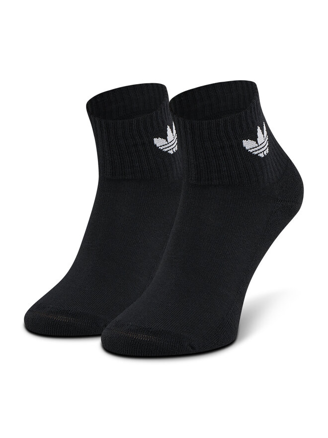 adidas Sada 3 párů vysokých ponožek unisex adidas Mid-Cut Crew FM0643 Černá
