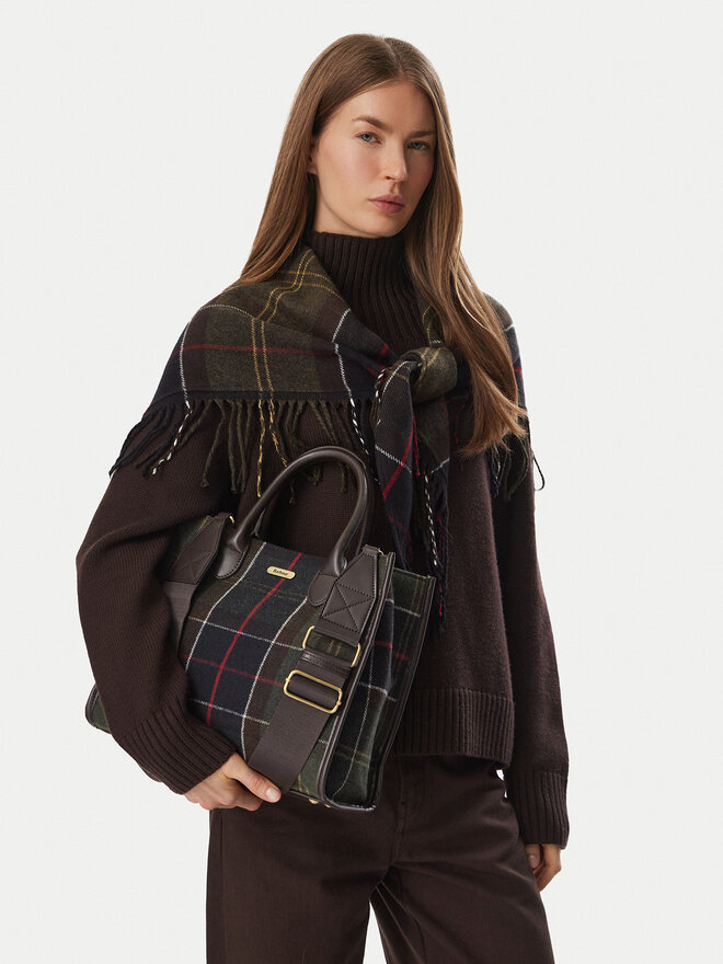 Barbour Handtasche Barbour Barbour Barrhill Tartan Tote Bag LBA0423OL91 Braun