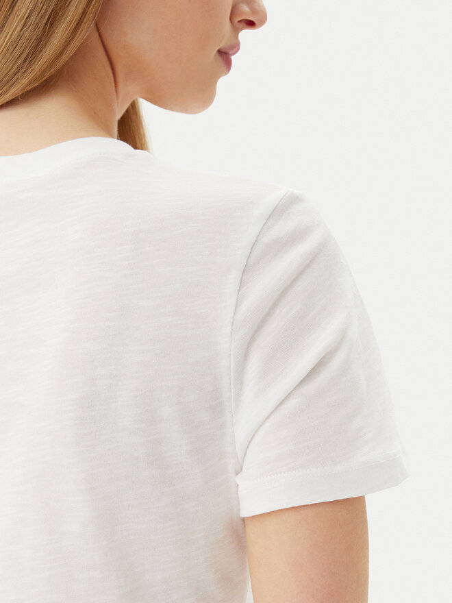 Tommy Hilfiger Tommy Hilfiger Camiseta WW0WW44559 Écru Regular Fit