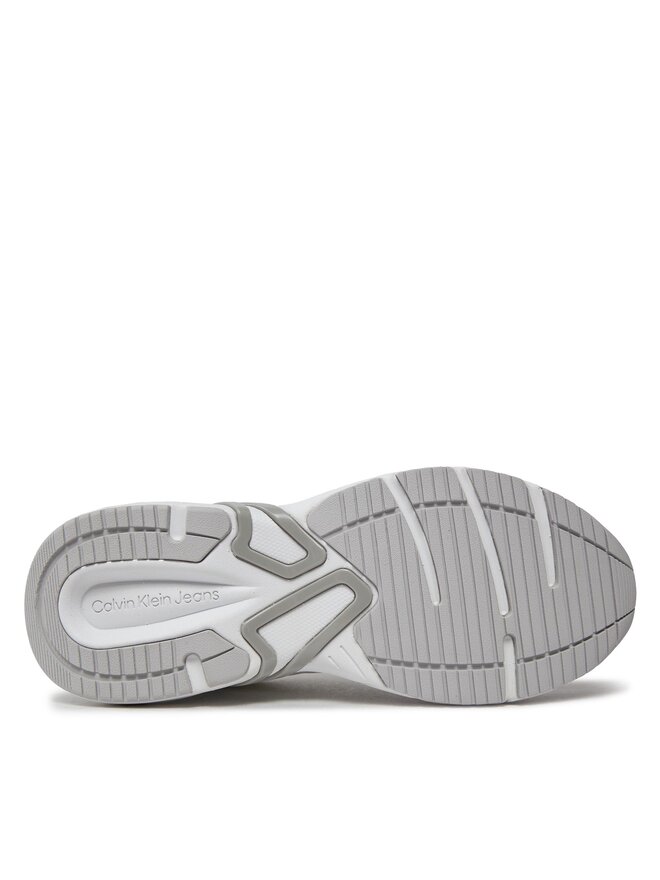 Calvin Klein Jeans Сникърси Calvin Klein Jeans Retro Tennis Low Lace Mix Nbs Lu YW0YW01312 Бял