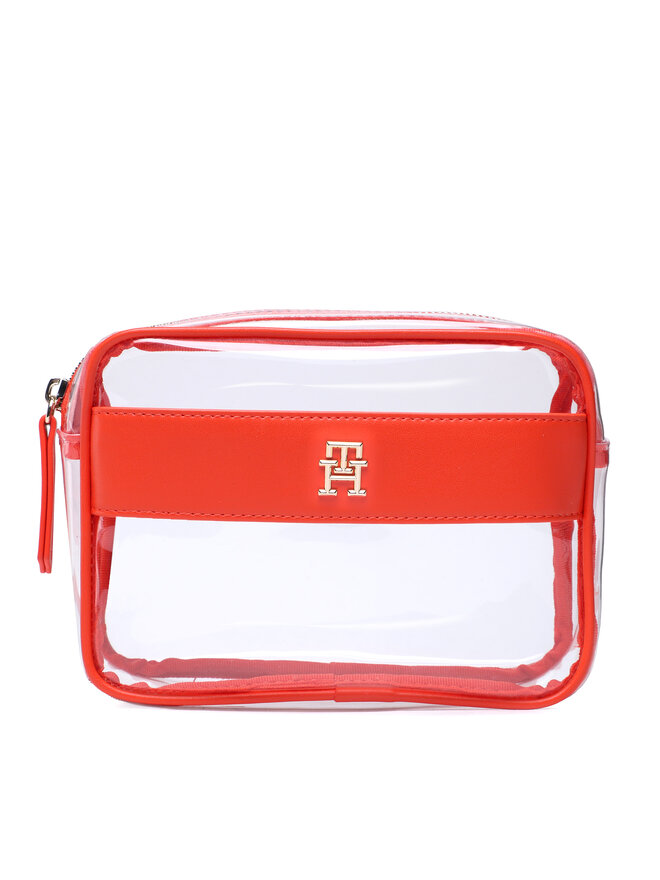 Kosmetiktasche Tommy Hilfiger Th Travel Clear Case AW0AW14814 Transparent eschuhe