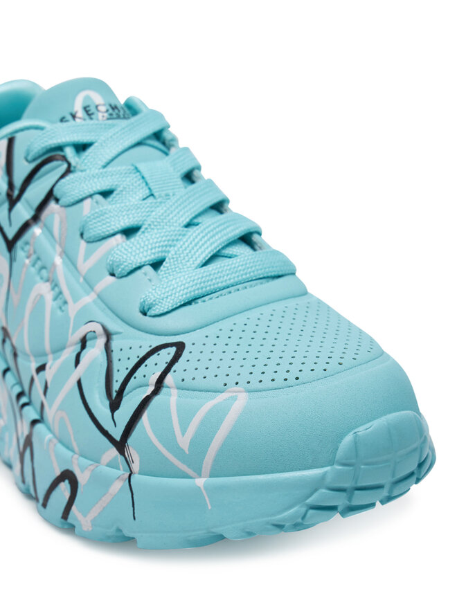 Skechers Sneakers Skechers Uno Lite - Metallic Love 314067L/TQMT Albastru celest