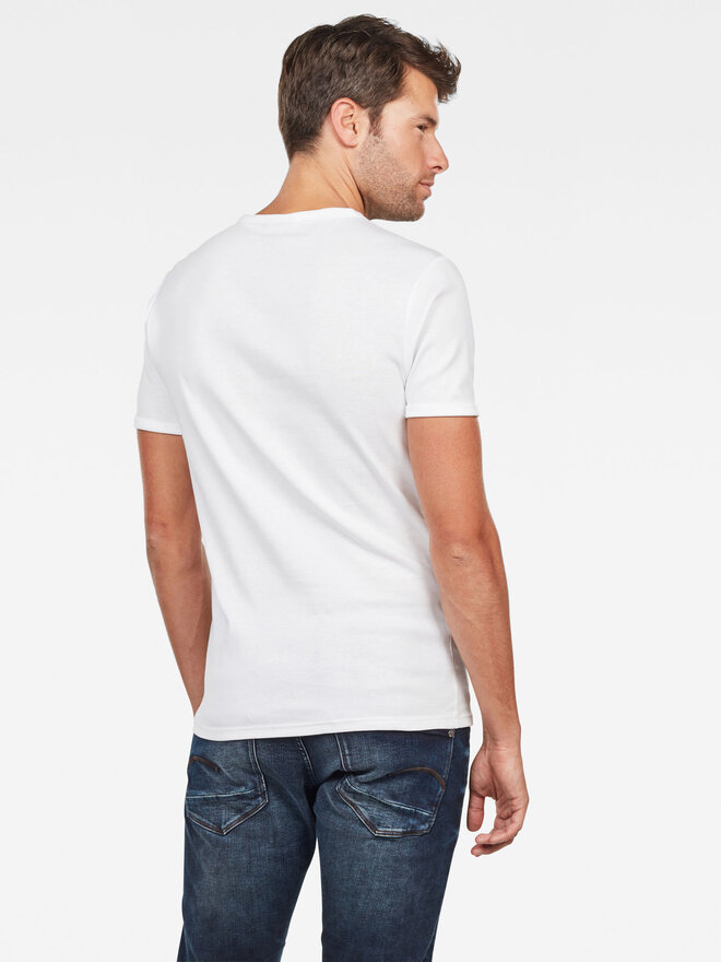 G-Star Raw G-Star Raw 2er-Set T-Shirts D07205-124-110 Weiß Slim Fit