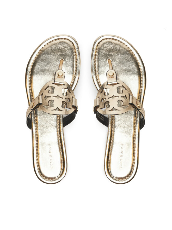 Tory Burch Japonki Tory Burch Miller 162596 Złoty