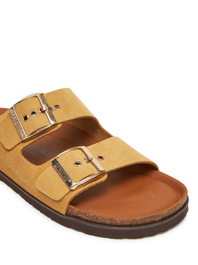 Genuins Papucs Genuins Hawaii Velour G104348 Barna