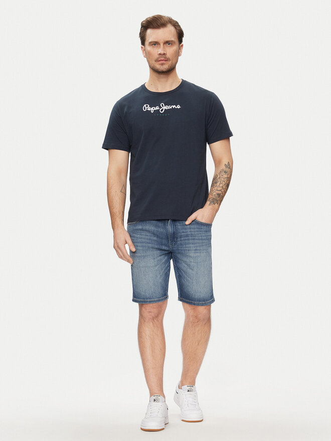 Pepe Jeans Pepe Jeans Póló Eggo N PM508208 Sötétkék Regular Fit