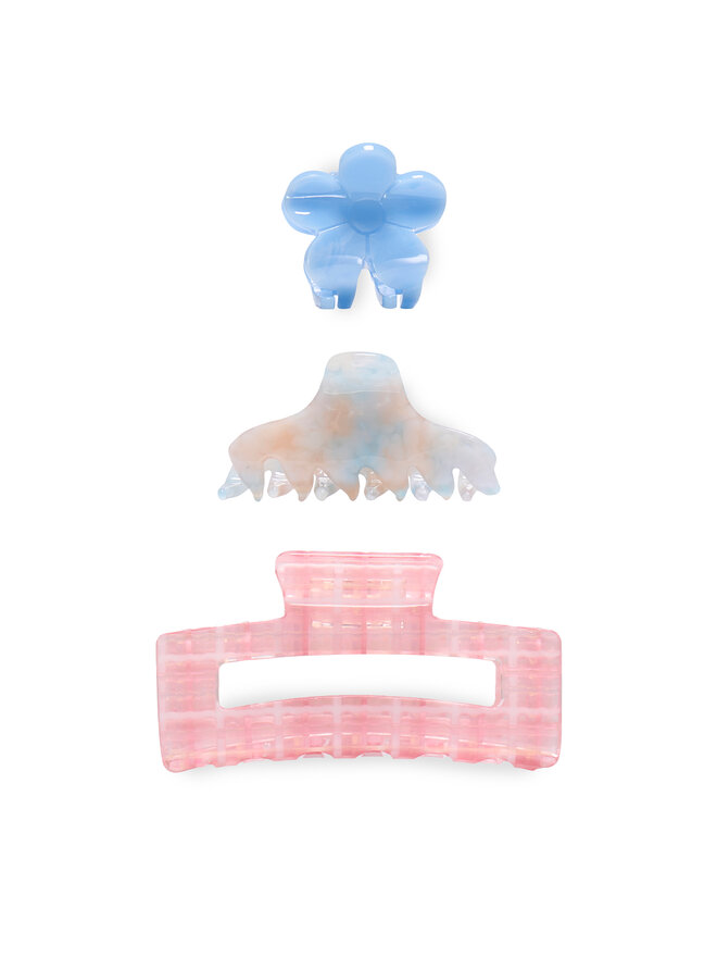 ONLY Set de 3 clips para el pelo ONLY 15340115 Rosa