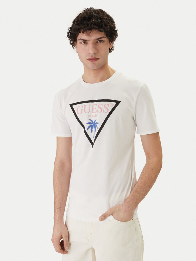 Guess Guess Футболка F6GI09 J1314 Білий Slim Fit
