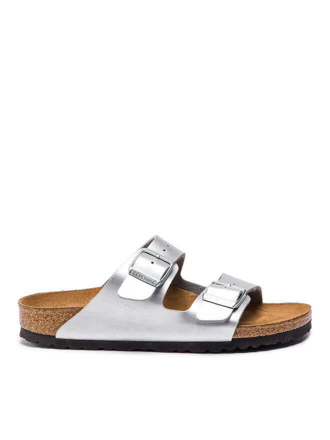 Pantoletten Birkenstock Arizona Bs 1012283 Silberfarben eschuhe