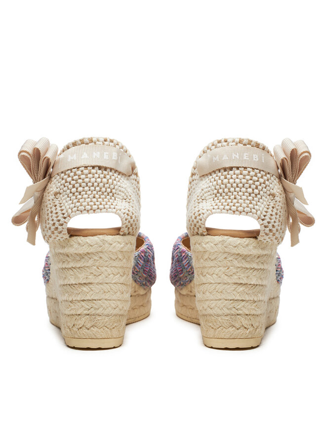 Manebi Еспадрильї Manebi Acapulco Low Wedge Espadrilles G 0.6 WL Фіолетовий