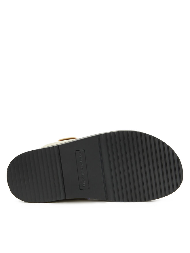 Tommy Hilfiger Sandalias Tommy Hilfiger Leather Sporty Sandal FW0FW08799 Écru