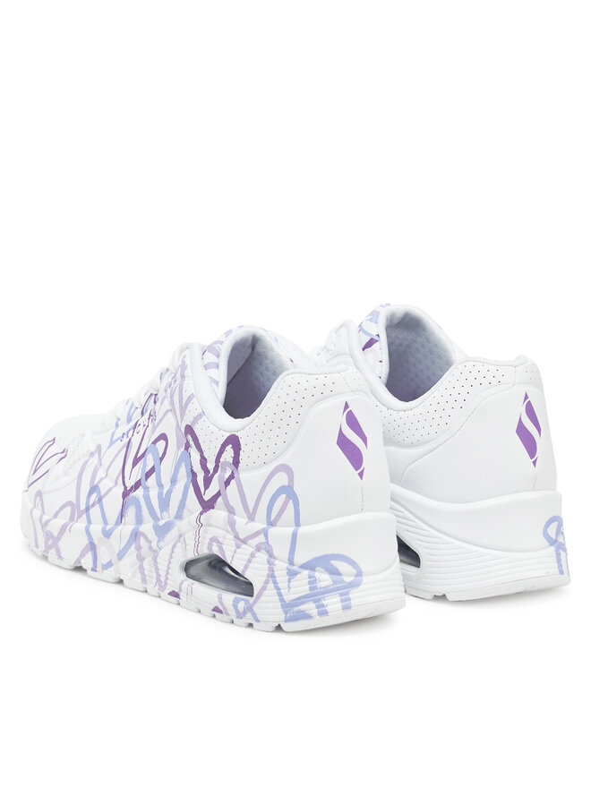 Skechers Sneakersy Skechers Skechers x Jgoldcrown Uno-Spread The Love 155507/WLPR Bílá