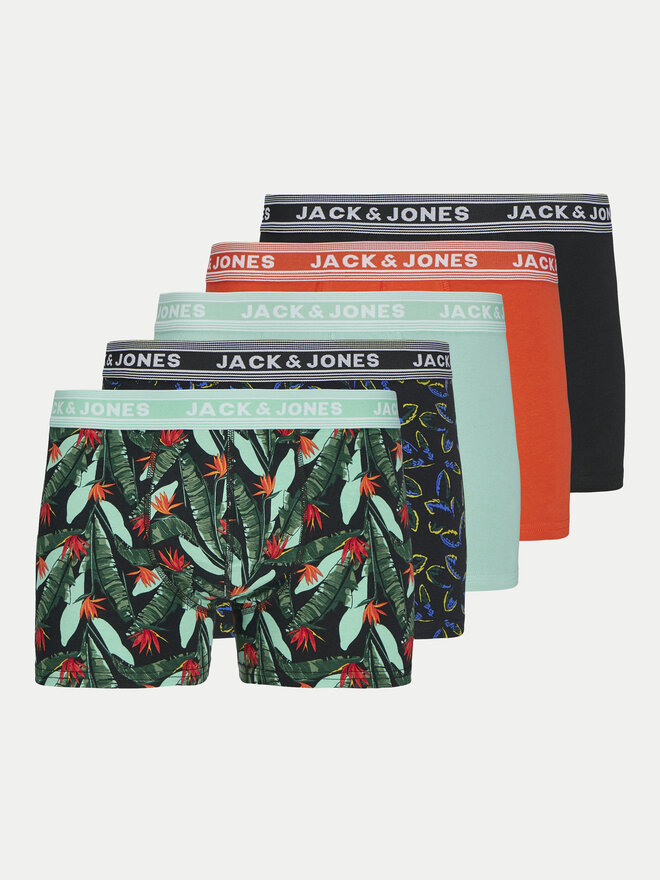 Jack&Jones Jack&Jones Σετ μποξεράκια 5 τμχ. West Leaf 12274700 Έγχρωμο
