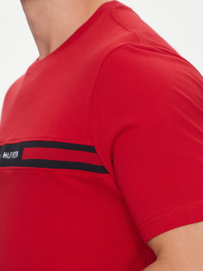 Tommy Hilfiger Tommy Hilfiger Póló Chest Insert MW0MW36498 Piros Regular Fit