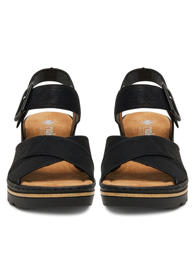 Rieker Sandalen Rieker 67463-00 Schwarz