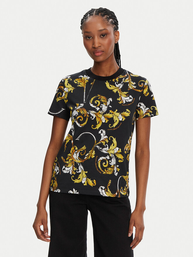 Versace Jeans Couture Versace Jeans Couture Футболка 78HAH613 Чорний Regular Fit