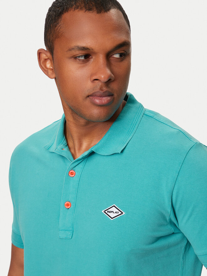 REPLAY Replay Pólóing M3070A.000.22696M Kék Regular Fit