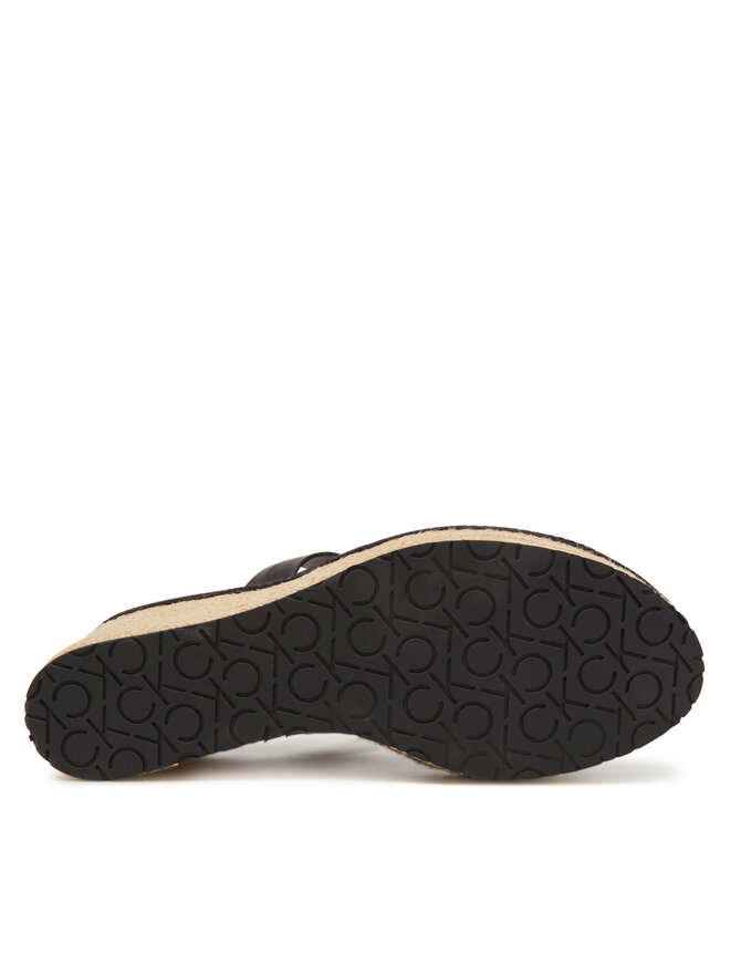 Calvin Klein Espadryle Calvin Klein Wedge Sandal 50 - He HW0HW02375 Czarny