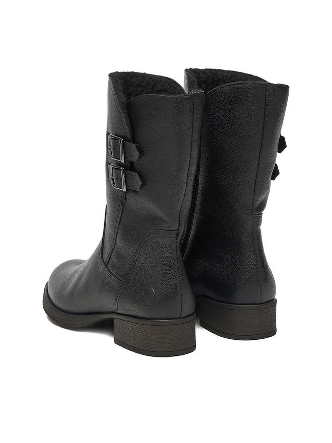 Rieker Škornji Rieker Z9571-00 Črna