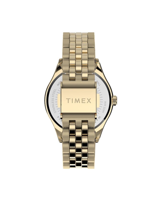 Timex Zegarek Timex Waterbury TW2V45700 Złoty