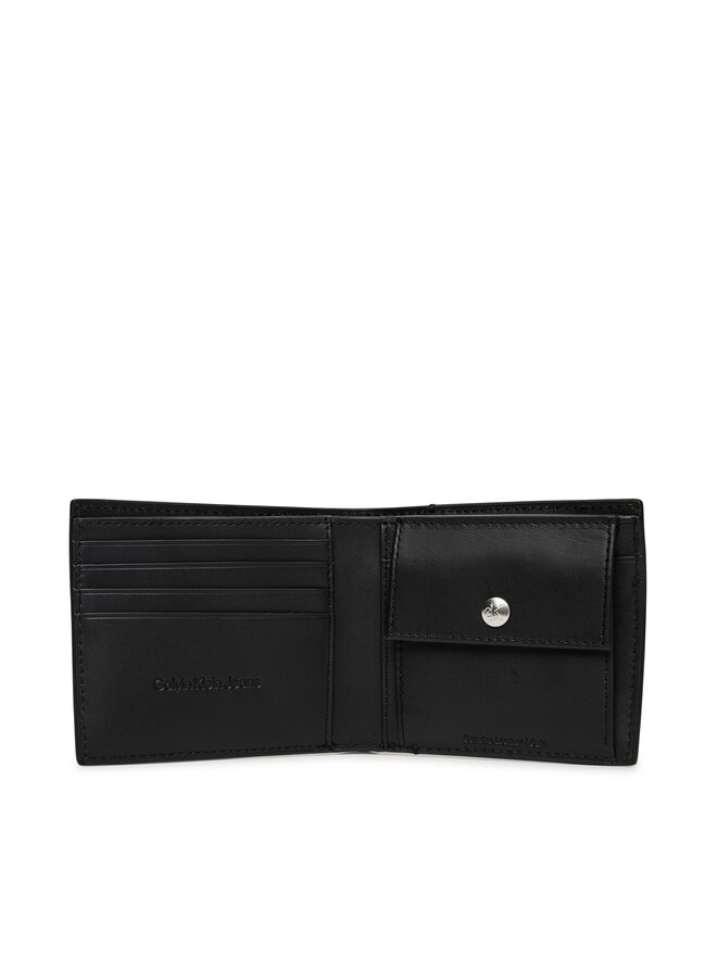 Calvin Klein Jeans Pánska peňaženka Calvin Klein Jeans Jeans Hardware Bifold W/Coin LV04G1004G Čierna