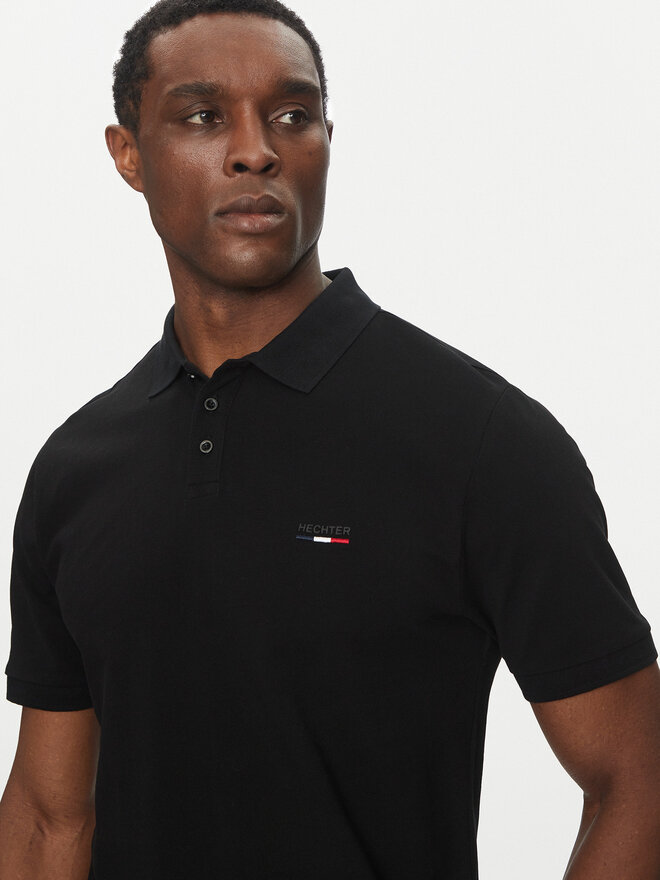 Hechter Paris Hechter Paris Pólóing Pique H-Eco 74004 151902 Fekete Regular Fit