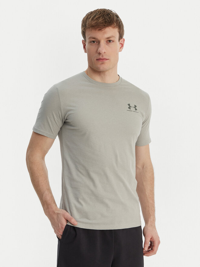 Under Armour Under Armour Футболка Left Chest Logo SS 1326799 Сірий Loose Fit