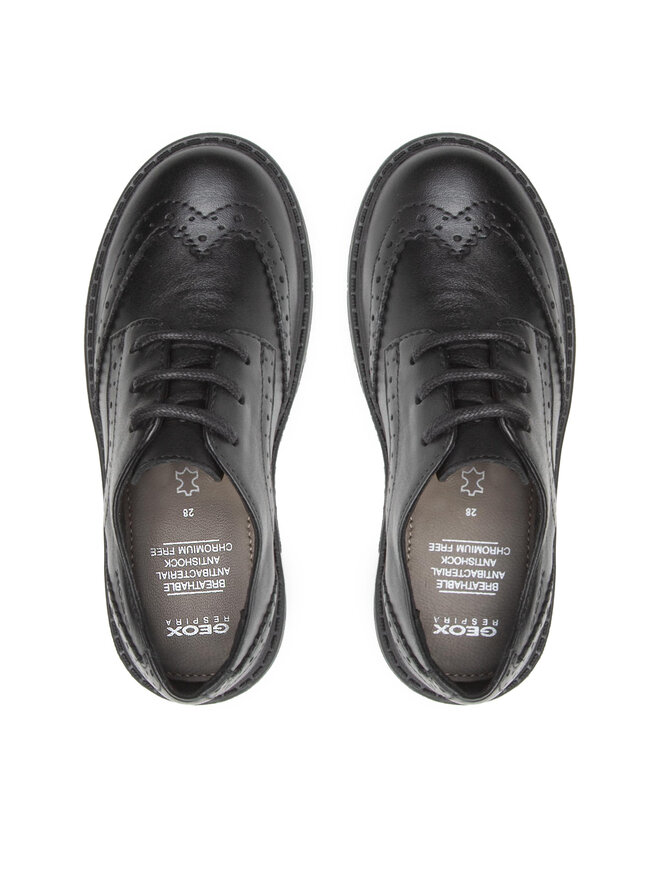Geox Oxfordy Geox J Casey G. N J6420N 00085 C9999 M Czarny