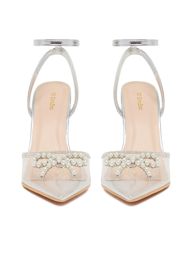 DeeZee High Heels DeeZee LIA SILVER RU Transparent