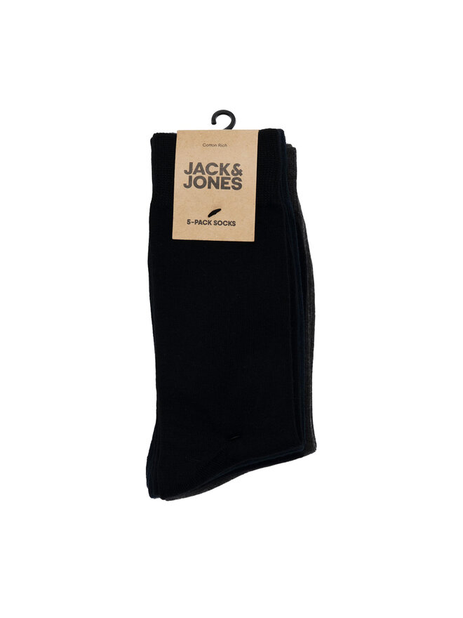Jack&Jones Zestaw 5 par wysokich skarpet męskich Jack&Jones 12198027 Kolorowy