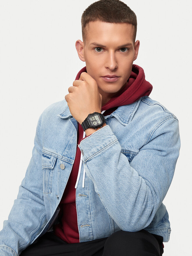 Casio Pulkstenis Casio AE-1200WH-1AVEF Melns