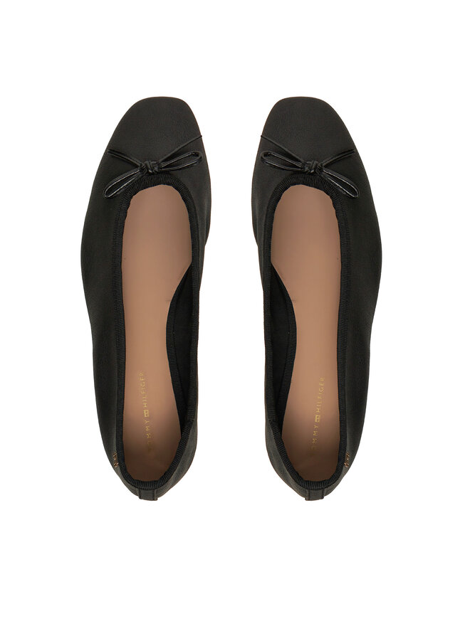 Tommy Hilfiger Ballerinas Tommy Hilfiger Soft Leather FW0FW08355 Schwarz